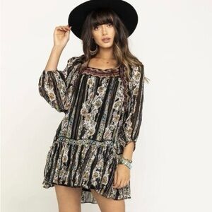 Free People Dance Magic Embroidered Tunic